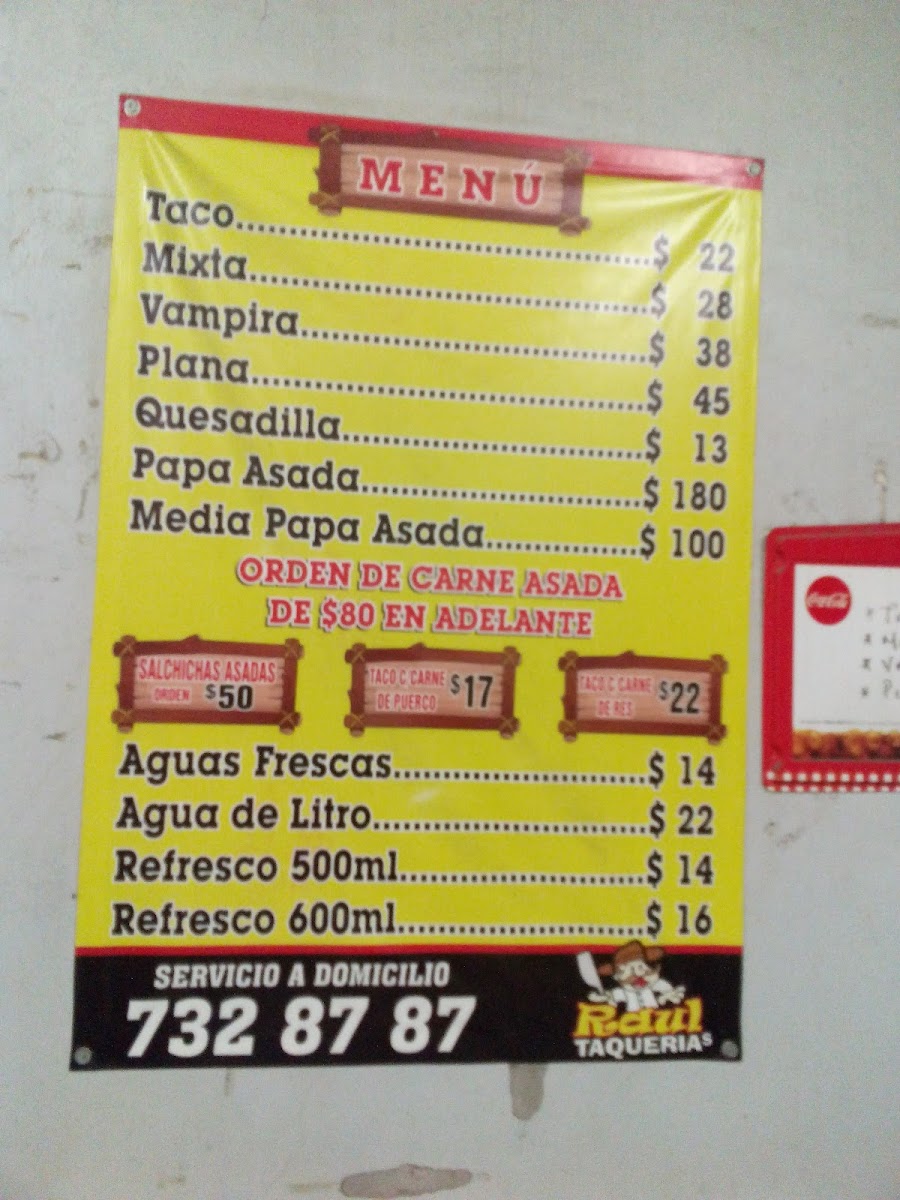 Taqueria Raul Menu - Image 1